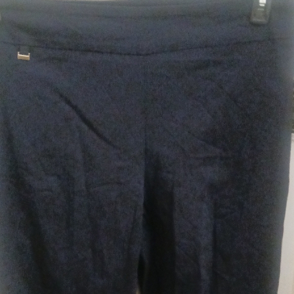 Roz & Ali Navy Straight Leg Pants - Picture 3 of 8